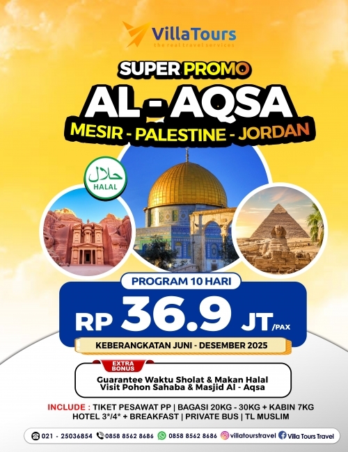 AL AQSA JELAJAH JEJAK RASUL 3 NEGARA 10 HARI