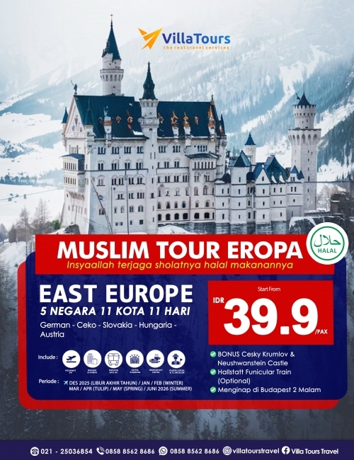 EXCLUSIVE MUSLIM TOUR AMAZING EROPA TIMUR  5 NEGARA 11 HARI