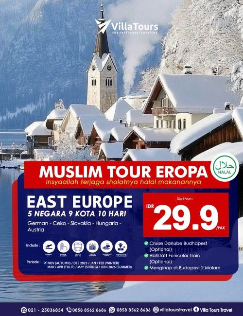 MUSLIM TOUR EXOTIC EROPA TIMUR SUPER PROMO 10 HARI