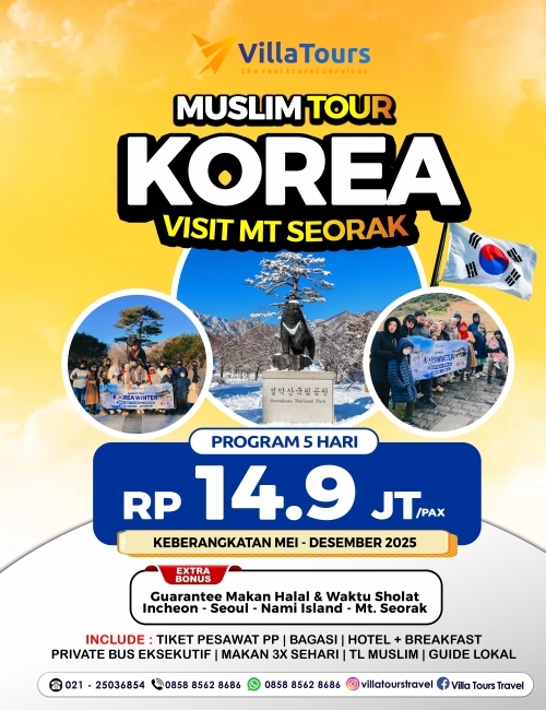 MUSLIM TOUR KOREA MT. SEORAK 5 HARI