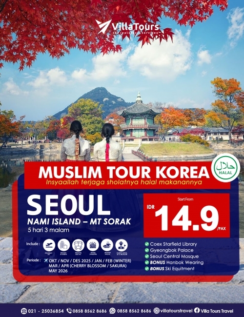MUSLIM TOUR KOREA MT. SEORAK 5 HARI