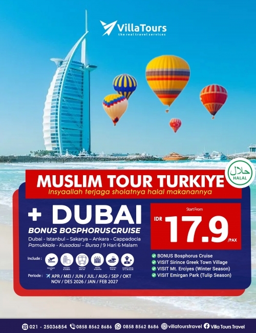 SUPER PROMO TURKI PLUS DUBAI BONUS BOSPHORUS CRUISE 9 HARI