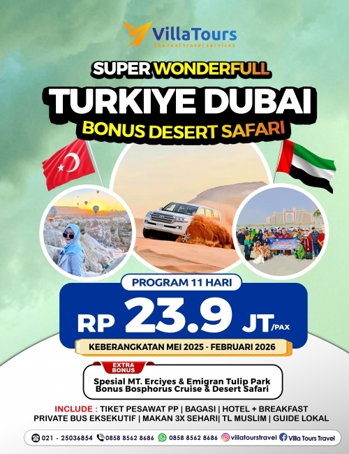WONDERFULL TURKI PLUS DUBAI BONUS DESERT SAFARI DUBAI 11 HARI